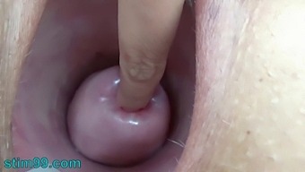 Asian Girl'S Intense Self-Pleasure With Nettles And Rod Flowers