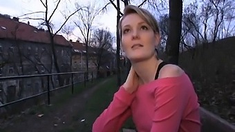 Meggie From Publicagent Engages In Sex-For-Cash Behind A Church In Pov Video