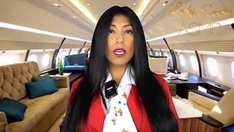 Experience The Sensual Journey Of A Horny Flight Attendant With Big Boobs