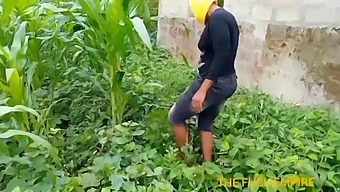 Agriculture Instructor Visits Her Students' Maize Field And Encounters A Horny College Boy