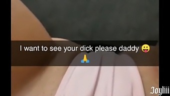 Teen Girl'S Flirtatious Snapchat Exchange With Her Friend'S Father Results In A Climax