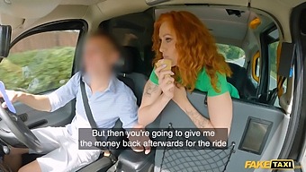Redhead With A Perfect Body Has Intense Taxi Ride