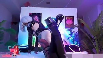 A Ravenous 2b Eagerly Mounts A Large Penis In A Nier Automata-Inspired Scene