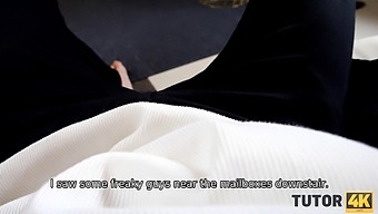 A Hilarious College Student Engages In Sexual Activity With A Married, Mature Instructor Wearing White Stockings