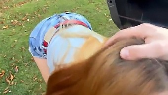 A Woman In The Woods Craves Semen And Interrupts Me