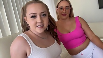 Thick Step Sisters Eva Nyx And Brookie Blair Indulge In A Steamy Household Fantasy