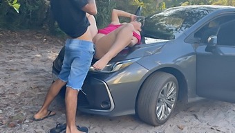 A Couple Enjoys Oral And Doggystyle Sex In Public