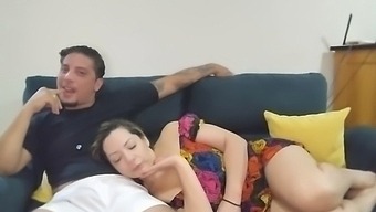 Mother-In-Law'S Sheer Dress And Big Cock In Net Movie Theater