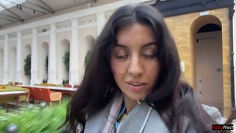 Indulge In Public Pleasure With A Lustful Brown Goddess