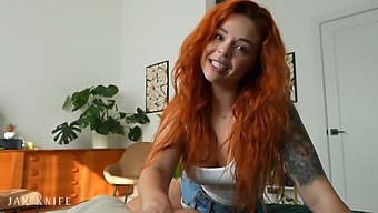 Sinatra Monroe'S Red Hair Sexy In Gym Workout Video Before Cuck Hardcore Sex